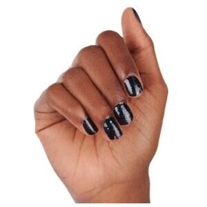 Color Street Supernova Nail Strips Carbon Black Prism FX Glitter